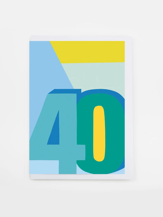 forty 40th birthday card