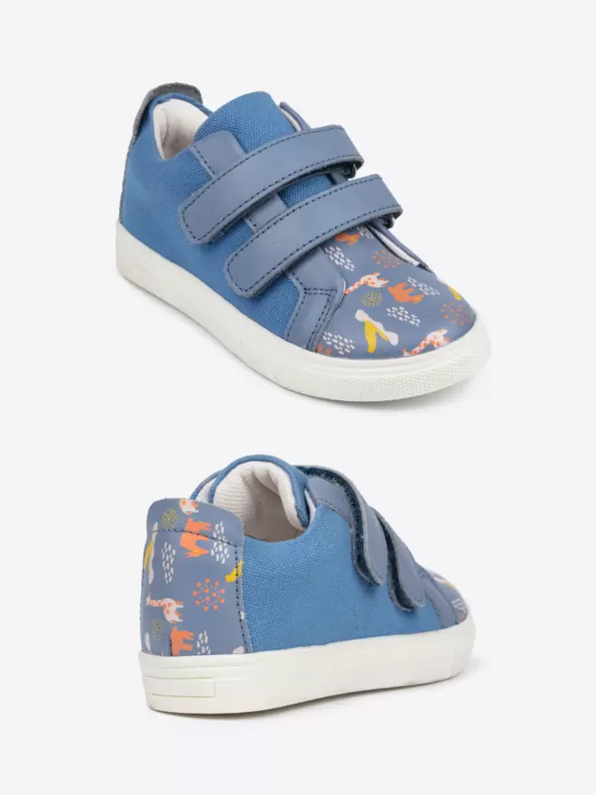 Pip and Henry Blue Safari Sneakers