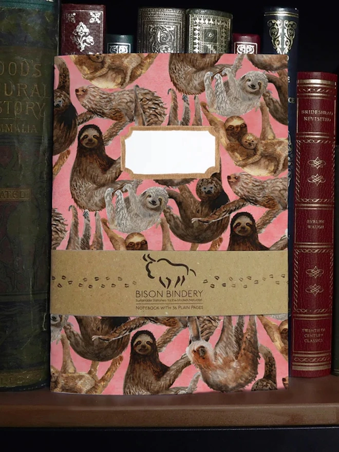 Sleuth of Sloths Print Notebook