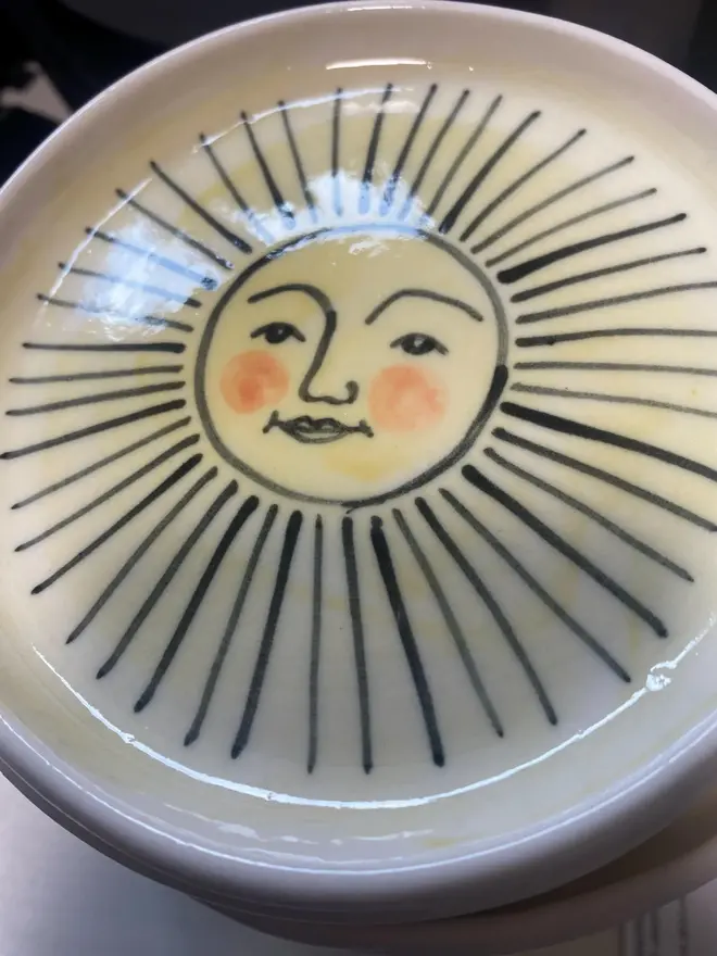 Sunshine Ceramic Hand-Made Trinket Dish