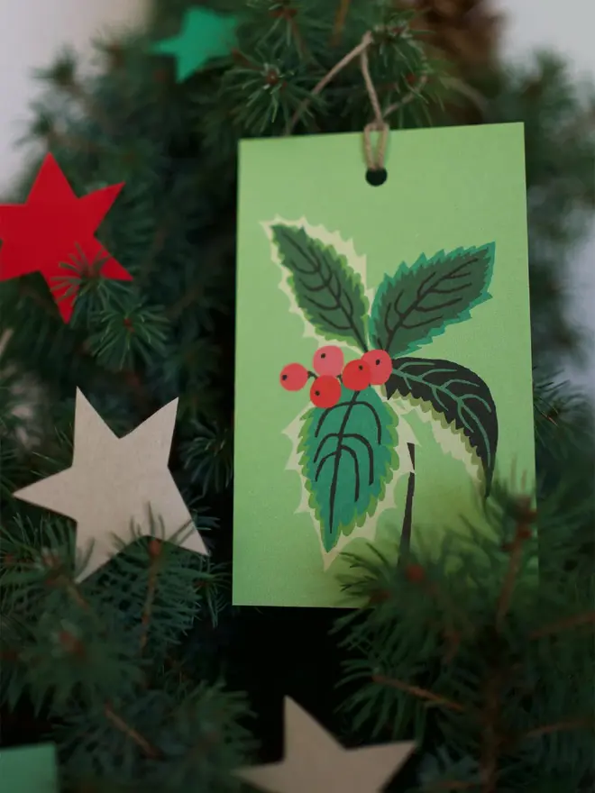 illustrated christmas gift tags