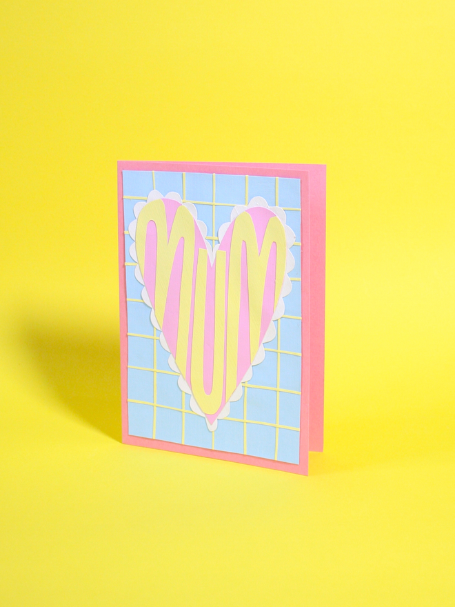 "Mum" Collaged Card