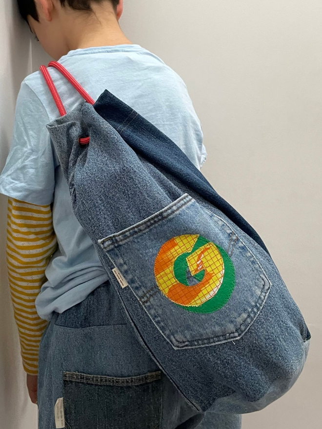 Denim Bag With Initial