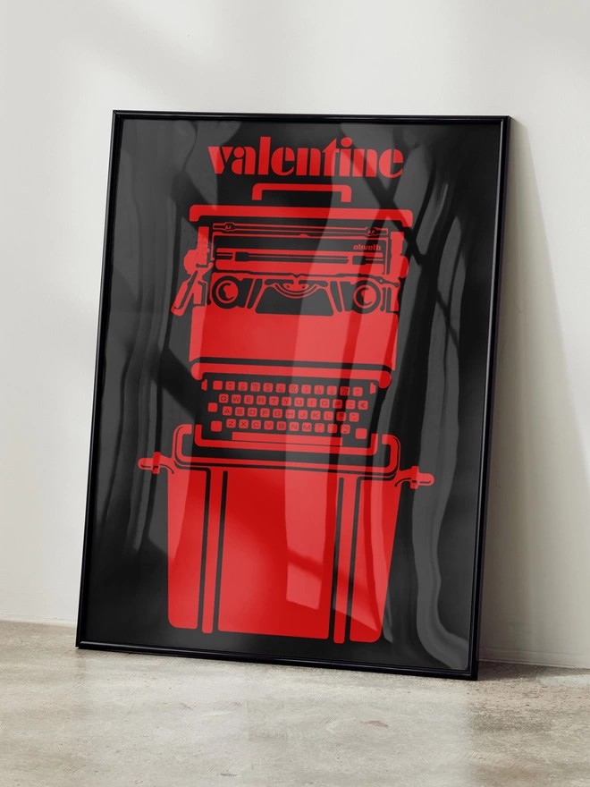 Valentine Typewriter | Giclée Print