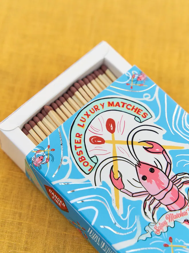 rectangle matchbox in lobster design