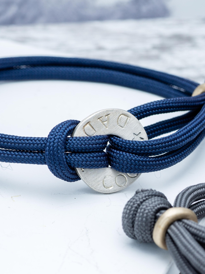 Personalised Washer Paracord Men's Bracelet
