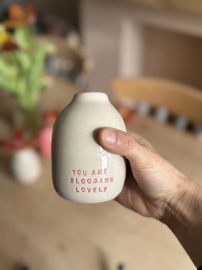 'Blooming Lovely' bud vase