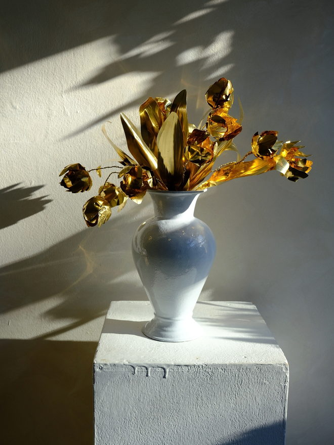 Brass Tulip Bouquet by artist Debbie Fairbrass