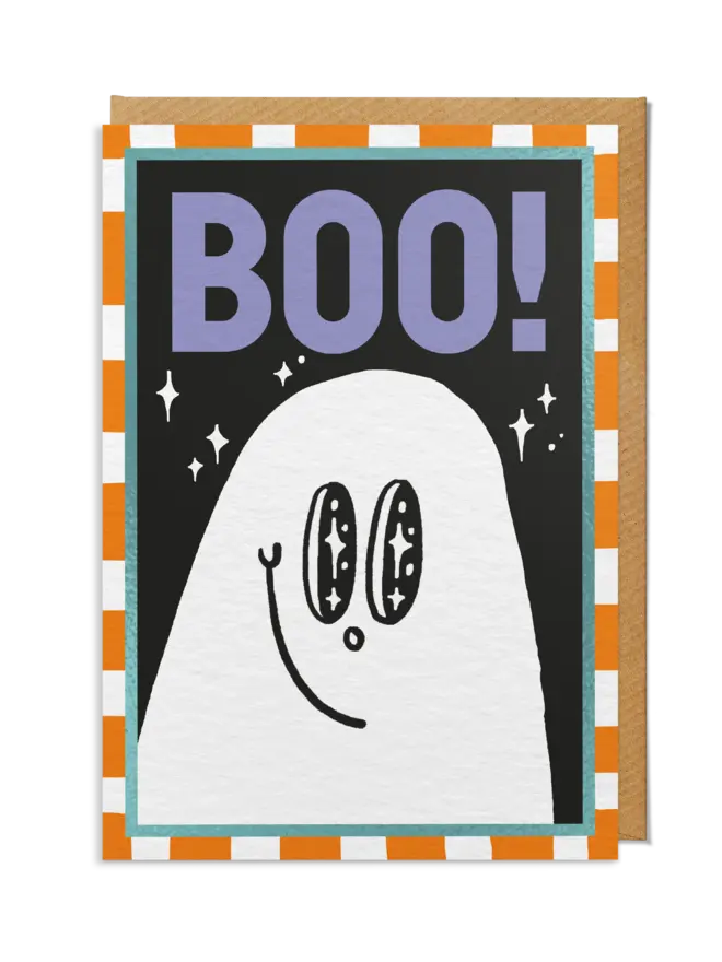 Friendly Ghost 'Boo!' Halloween Card