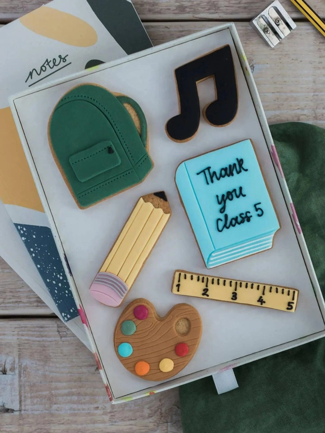 Personalised Thank You Teacher/Back To School Biscuit Gift