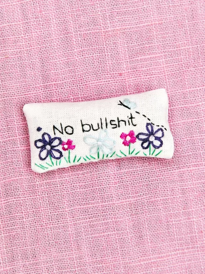 'No Bullshit' Lavender Bag