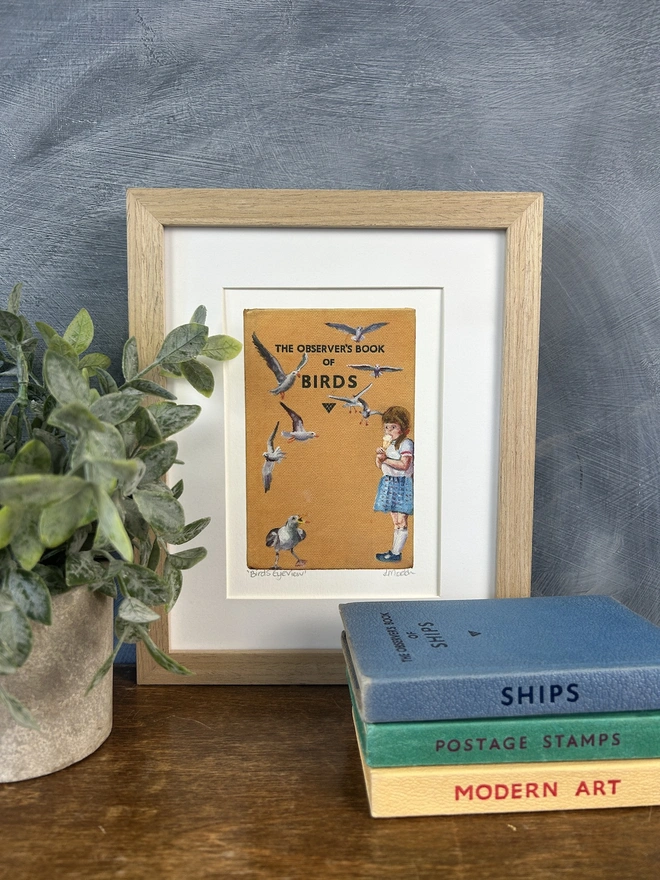 ice cream book cover seagulls print