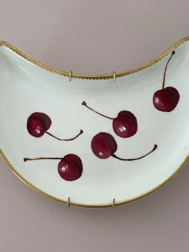 5 cherries side plate