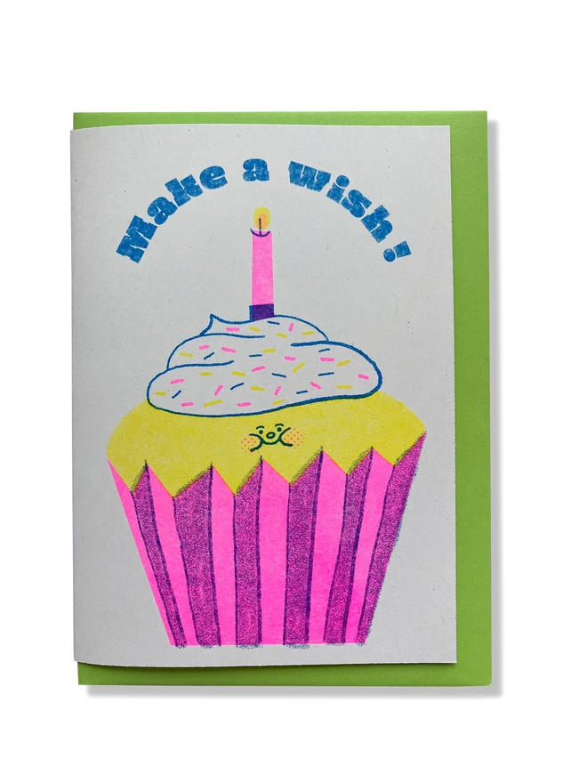 'Make A Wish' A6 Riso Greetings Card