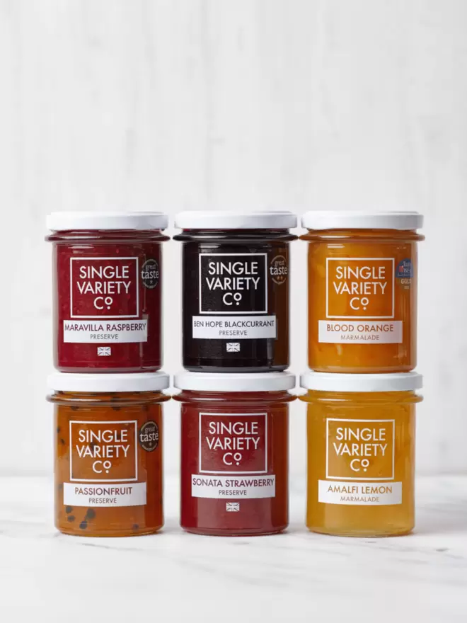 Single Variety Co High Fruit Preserves and Marmlades
