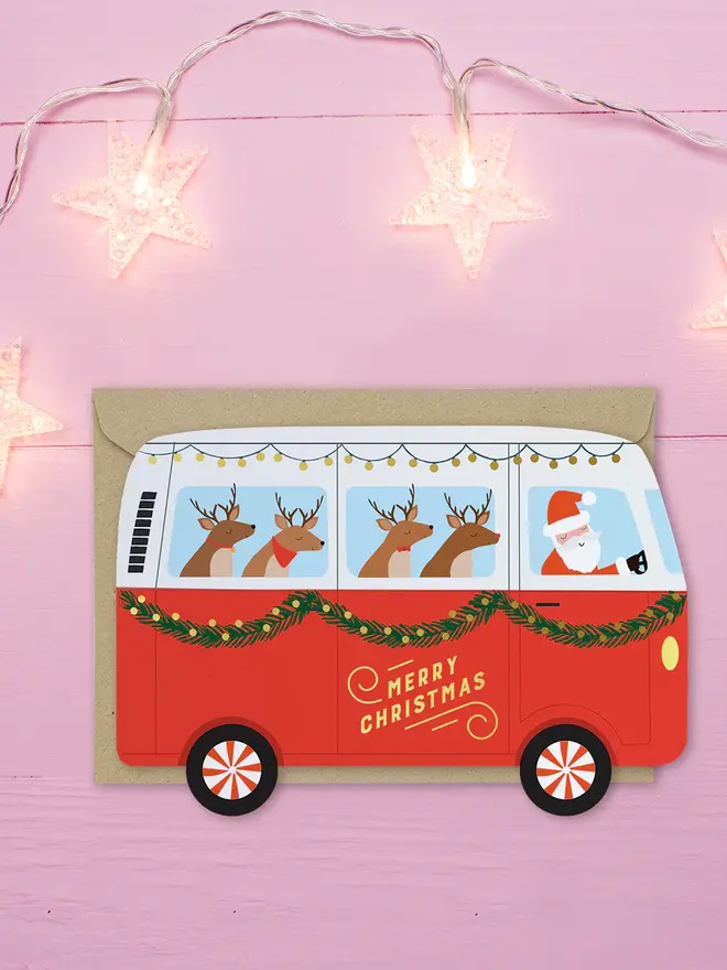 Christmas Camper Van Holiday Card