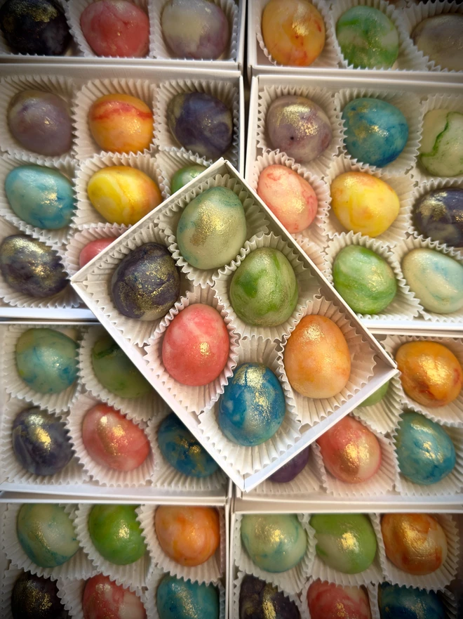 marzipan Easter eggs