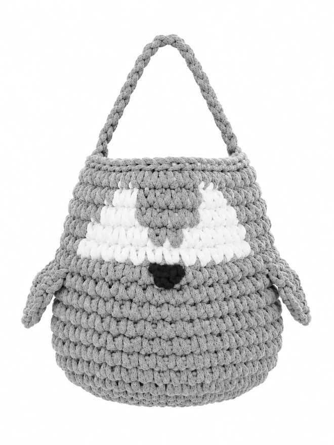 grey penguin basket