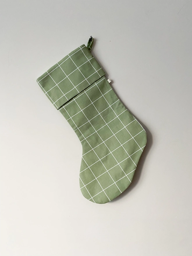 Alpine Grid Christmas Stocking