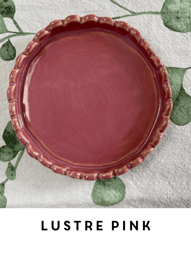 Scalloped Edge Ceramic Coasters