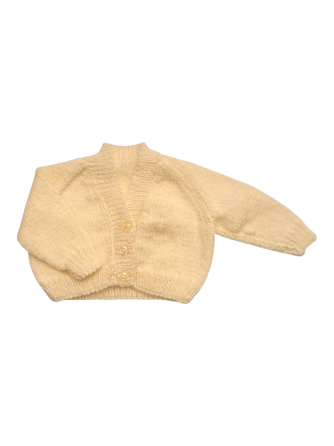 blank Baby Cardigans on white background