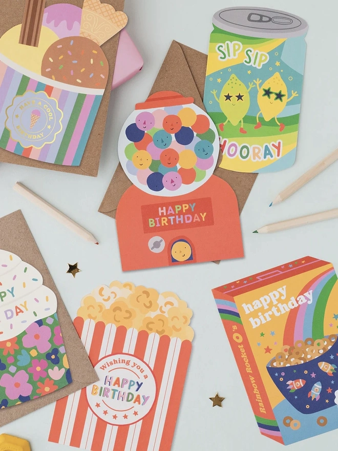 'Happy Birthday Cereal Fan' Card