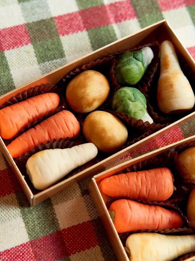 Marzipan Christmas Dinner Veg
