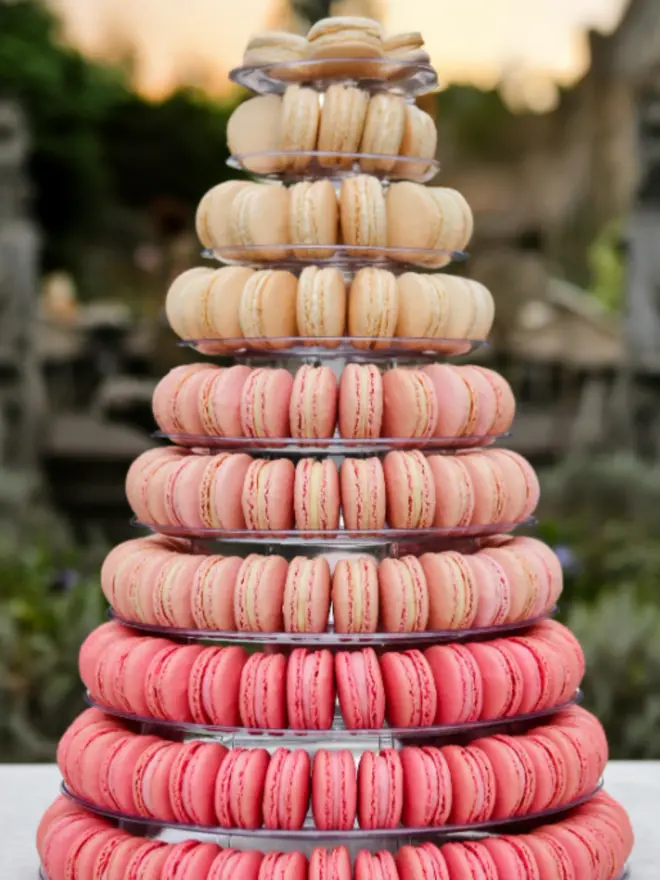 Pink Ombré Macaron Tower