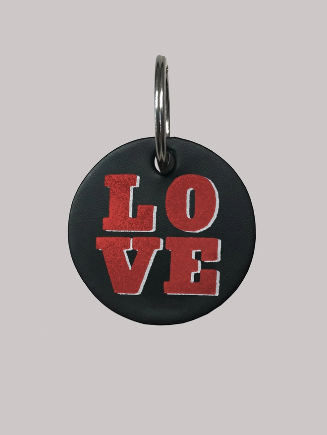 red love keyring