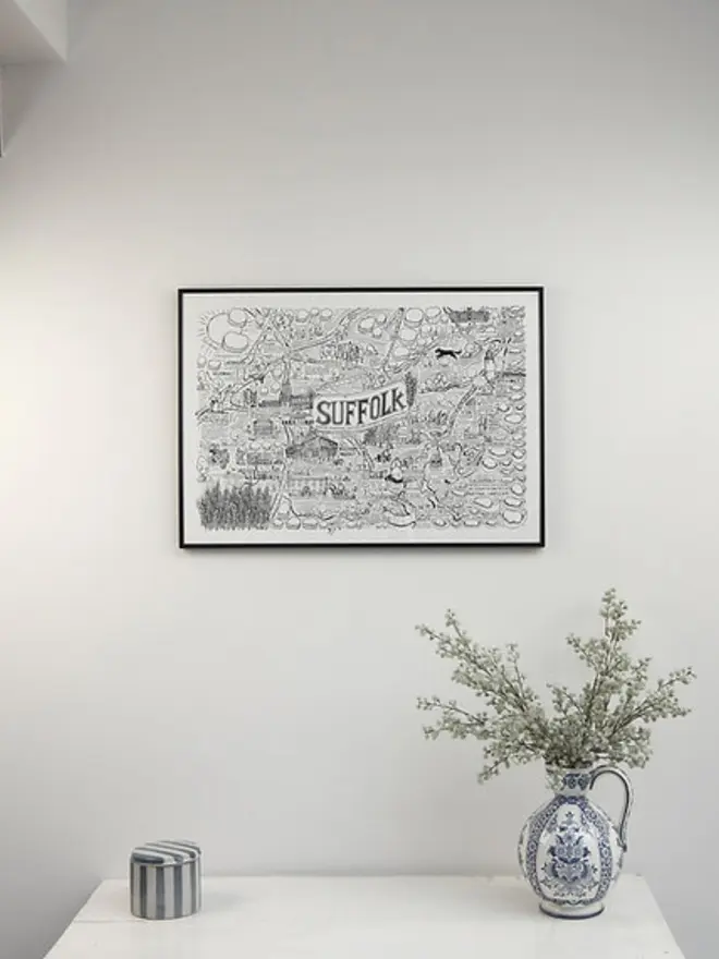Suffolk Poster Wall Art A2