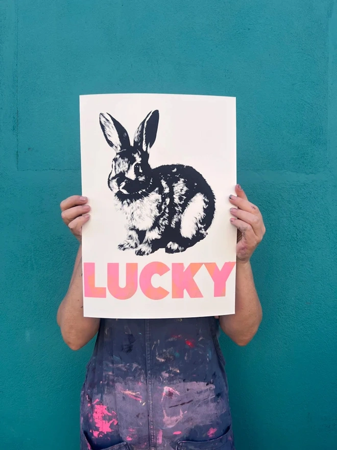 'Lucky' Bunnies Screen Print