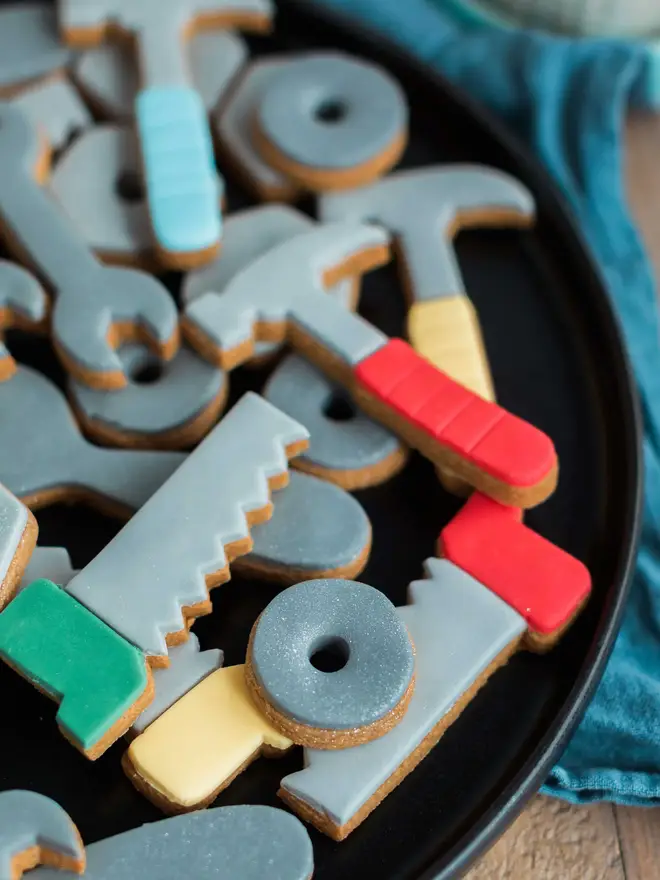Personalised Jar of tools - Hand Iced Biscuits