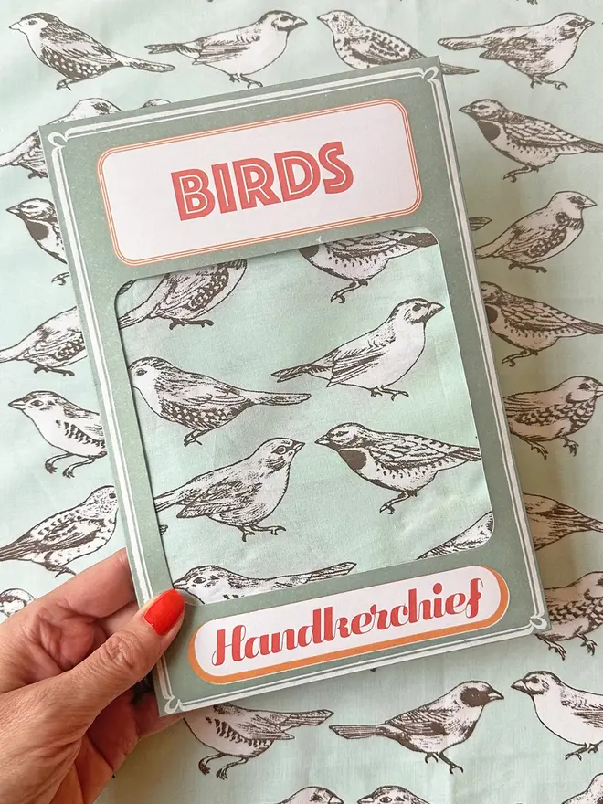 Blue Birds Handkerchiefs 