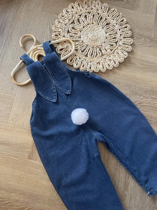 denim dungarees bunny Easter 