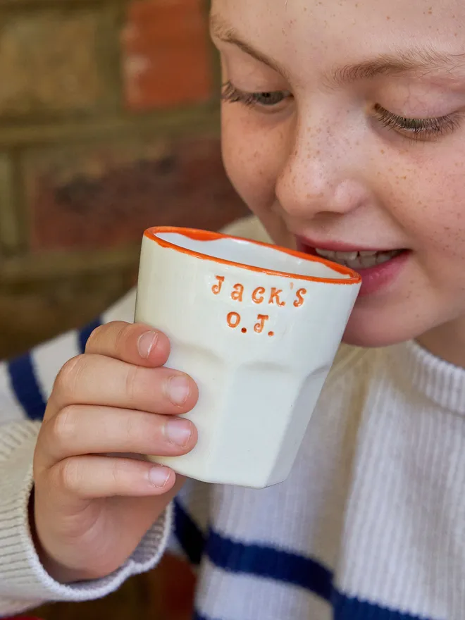 Orange juice tumbler