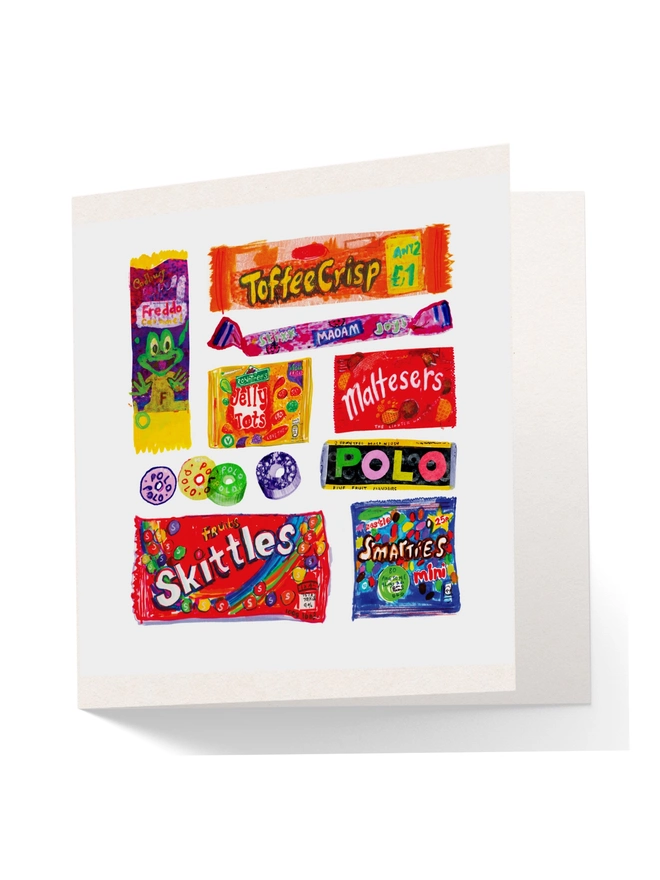 Retro Sweets Greetings Cards Cards, Movie Munchies