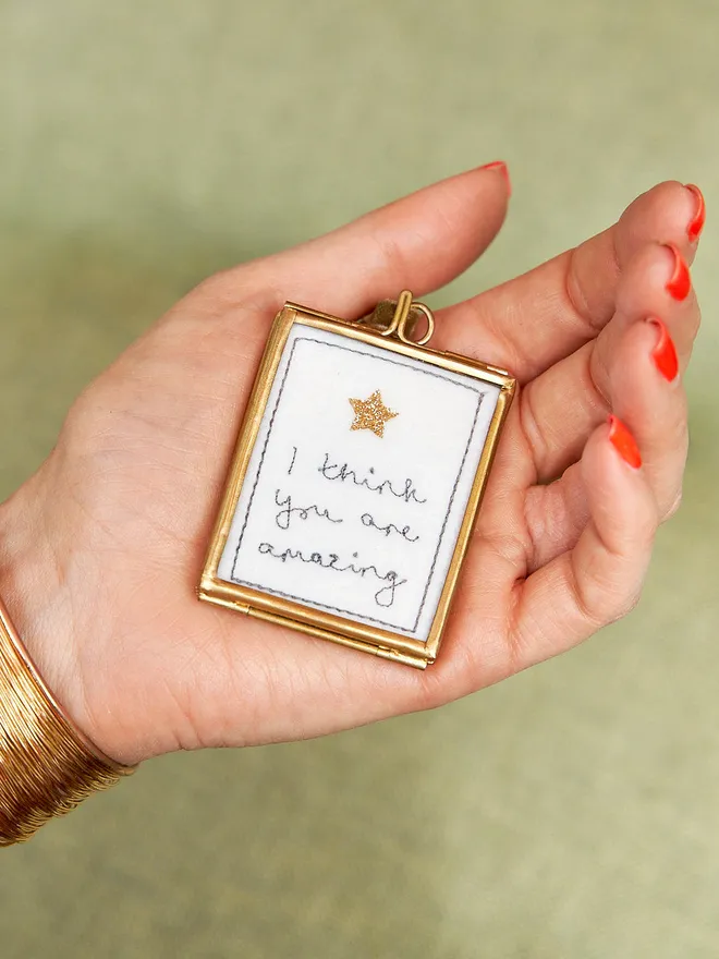 Personalised Embroidered Mini Star Frames