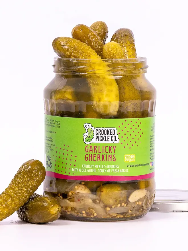 Garlicky Gherkins