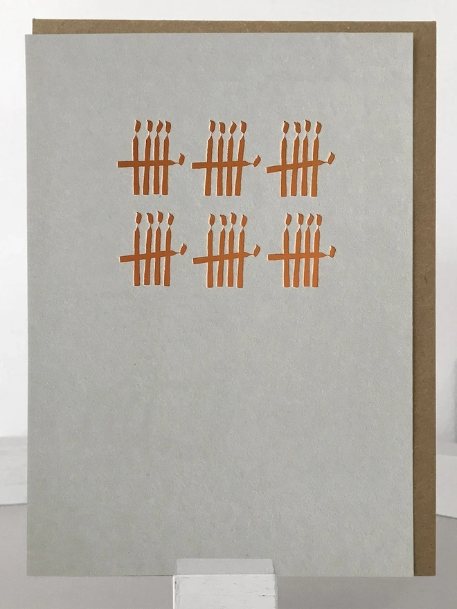30th Birthday Candle Foil Tally Card 