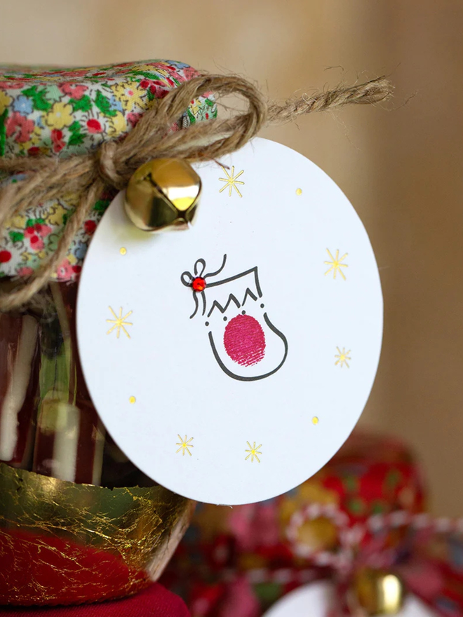 festive fingerprints jolly jar decorating kit