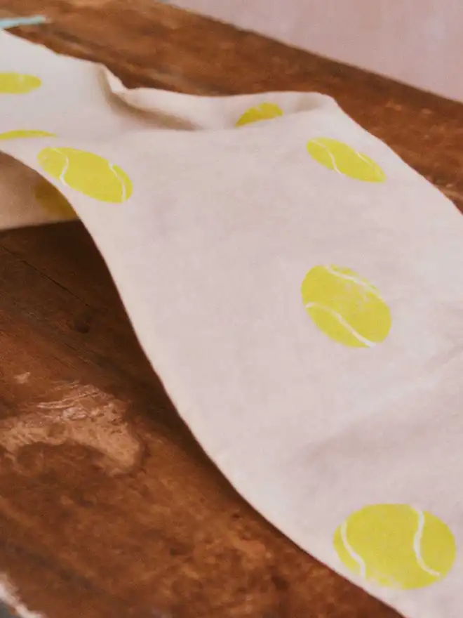 Tennis Ball Yellow Table Runner