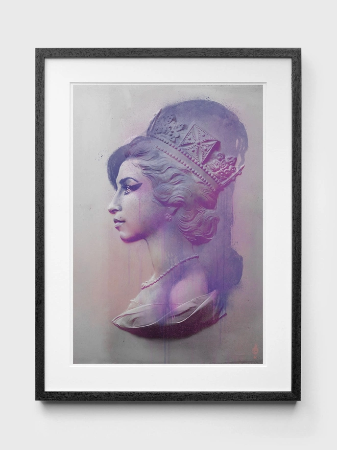 Amy Winehouse Graphite - Natural Frame