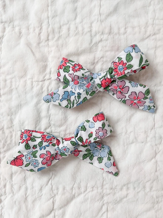 Liberty hair Bows set of two