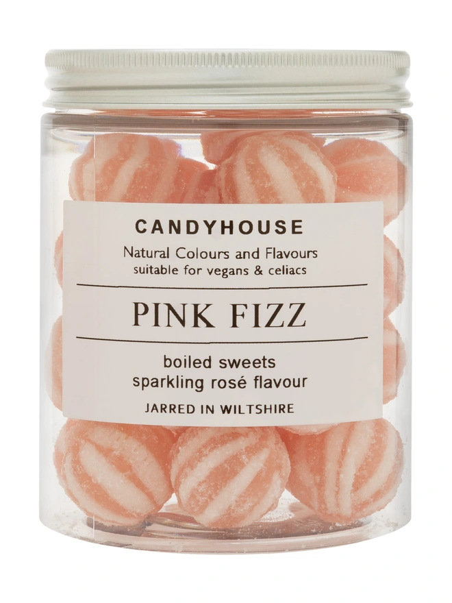Candyhouse Cocktail Mocktail Sweets Pink Fizz in A Jar