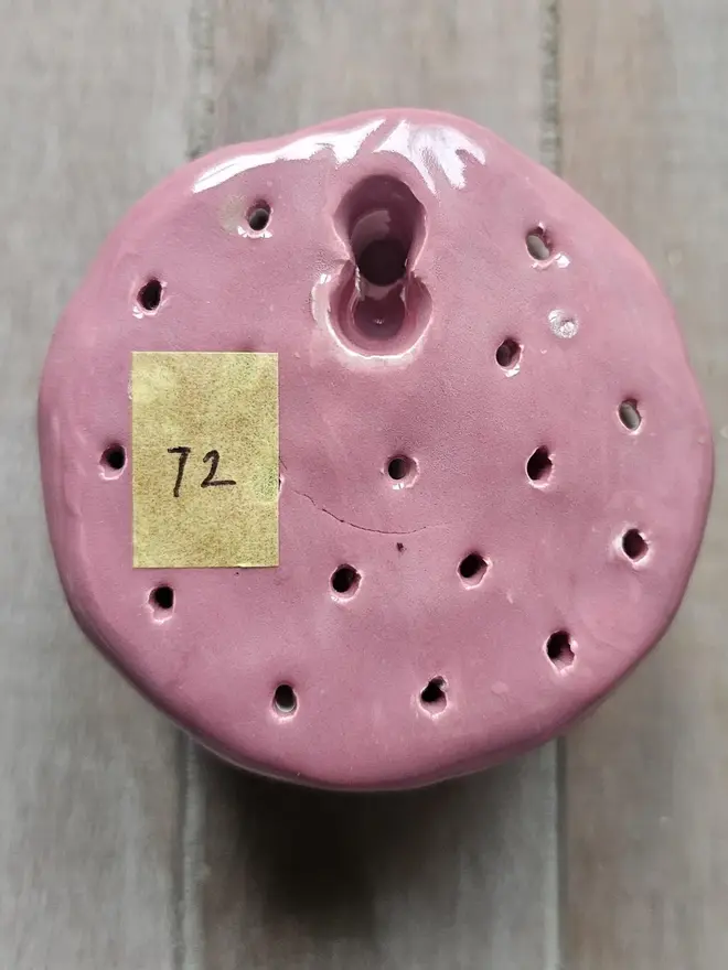 dusty dusky pink ceramic peony rose flower for wall art decor pottery gift for ceramic lovers