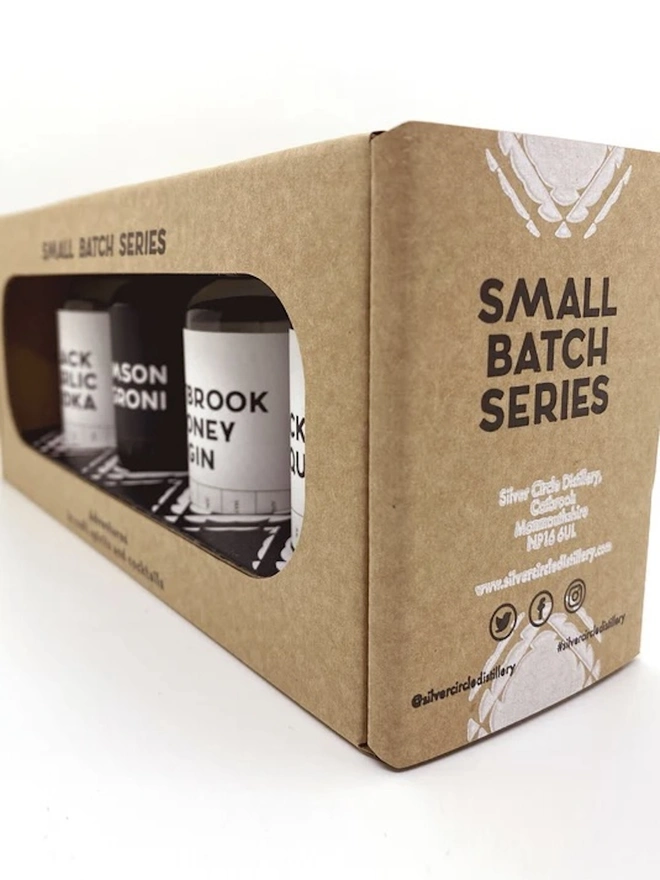 Small Batch Series Miniature Gift Box (Set Of 4), box of miniature cocktails packed together. 