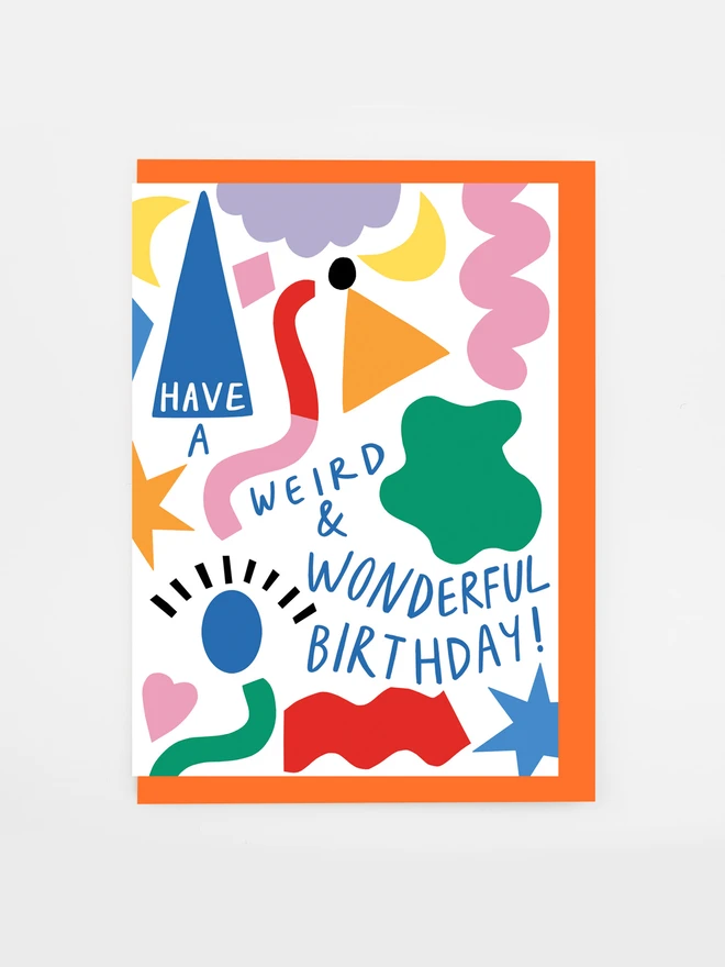 weird wonderful birthday card