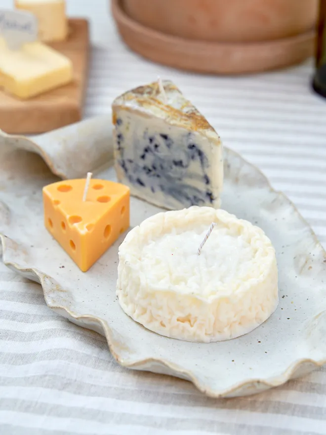 Fake cheese candles