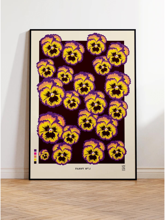 pansy Giclee print