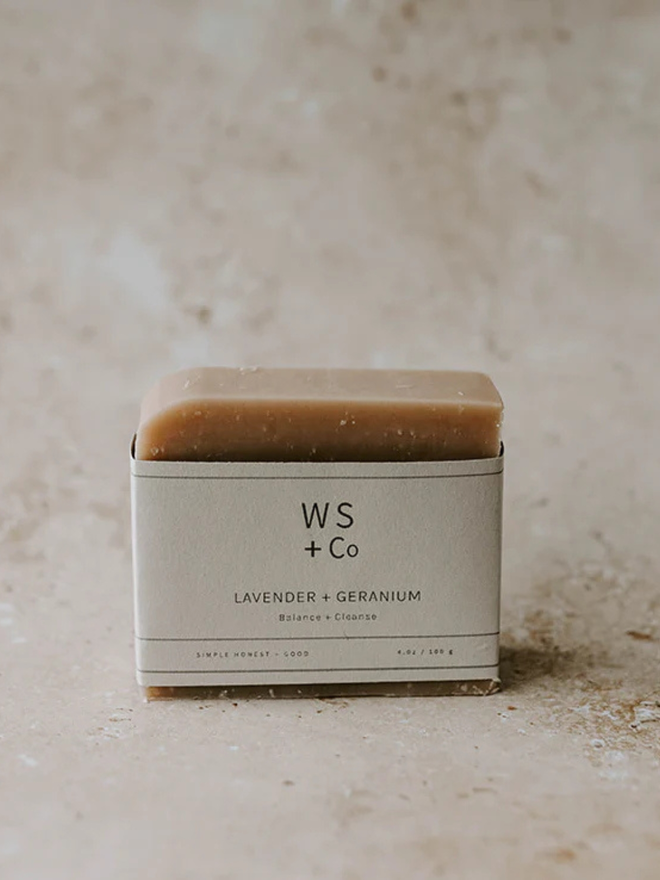 lavender geranium soap bar